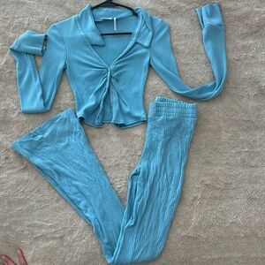 Urban Outfitters Ribbed Two-Piece Set